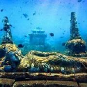 ĐỀN THỜ PHẬT TUYỆT ĐẸP DƯỚI ĐÁY BIỂN INDONESIA