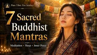 7 Buddhist Mantras for Sleep & Meditation | Tibetan Female Voice