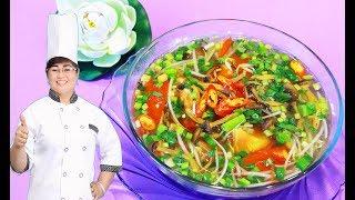 Cách nấu Canh Chua Nấm chay chua dịu hấp dẫn
