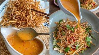 Thử ngay món sốt này | Gỏi xoài ngũ sắc kèm sốt tắc béo | Accnhi - Ăn chay cùng Nhi