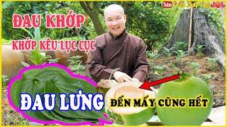 ĐAU LƯNG, SƯNG ĐAU KHỚP - KHỚP KÊU LỤP CỤP, Thoái Hóa từ Dừa Tươi và Lá Trầu | Chùa Pháp Tạng