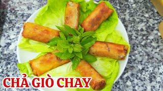 CHẢ GIÒ CHAY ( cách làm đơn giản ) - VEGETARIAN SPRING ROLLS (simple recipe)