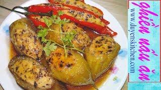 Cách Làm KHỔ QUA CÀ ỚT Kho Chay (Món Ăn Chay)