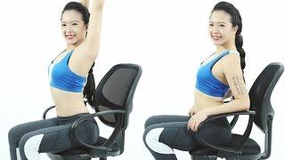 Hana Giang Anh: Bài tập thú vị với ghế ngồi văn phòng