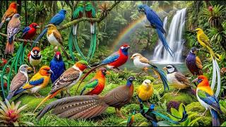 Amazon Rainforest Birds | Calm Wildlife 🌈🦅🦩🦚🌴#BeautifulBirds #birdslifedocumentary #birdvideos