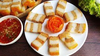 Cách làm thịt heo quay chay giống như thật giòn rụm bắt mắt mà không bị tách lớp