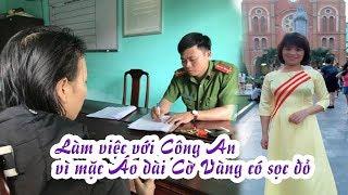 Cô gái khẳng khái đáp lời C.An vì "Mặc áo dài màu vàng có sọc đỏ"@ NTN NEWS