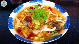 Cách nấu NUI CHAY thanh đạm 