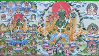Plegarias a las 21 Taras y dedicación en Tibetano
