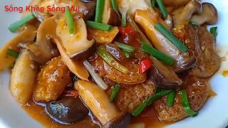 MÓN CHAY MỚI LÀM . NẤM ĐÙI GÀ KHO CAY. MÓN CHAY THANH ĐẠM