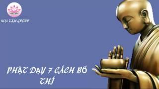 Phật dạy 7 cách bố thí