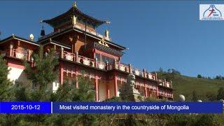 Most visited monastery in the countryside of Mongolia