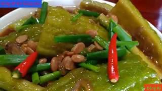 CÁCH LÀM MÓN KHỔ QUA KHO MẶN.MÓN CHAY DỄ LÀM