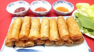 Chả Giò Chay | Cách Làm Chả Giò Chay | Bí Quyết Làm Chả Giò Không Bị Mền - Video số 77